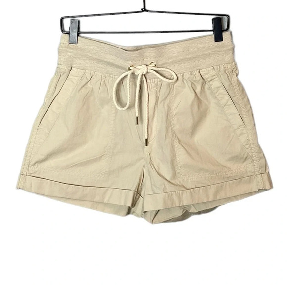 Lou & Grey Women’s Poplin Cotton Shorts Size Small in Cool - Picture 2 of 6